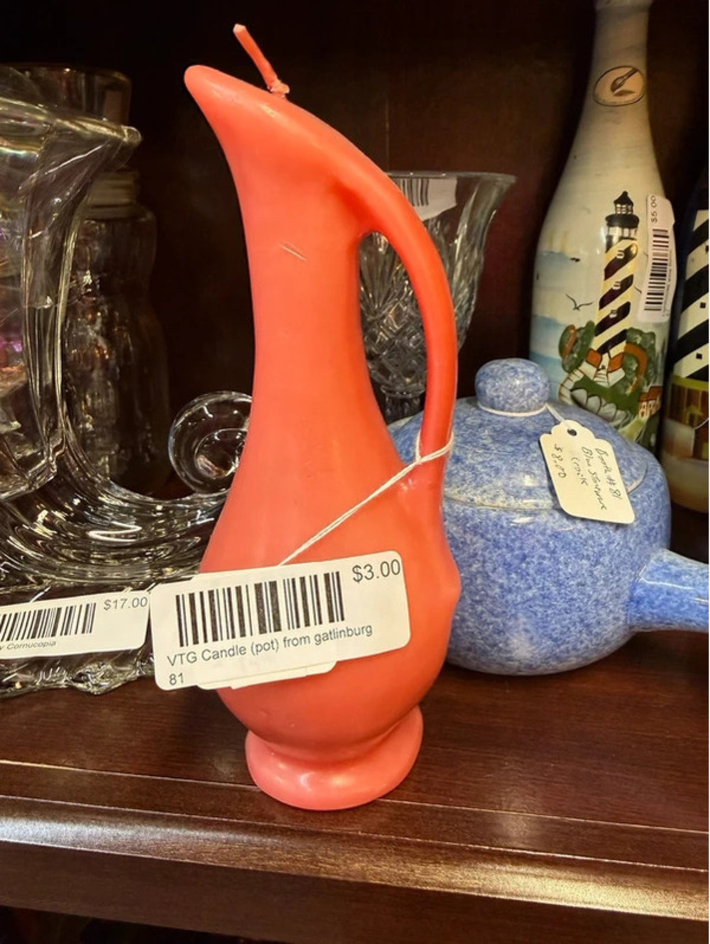 Vintage Candle (pot) from Gatlinburg